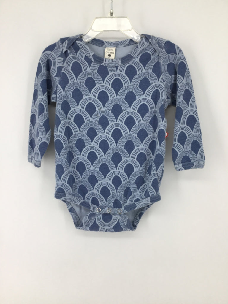 Kate Quinn Organics Child Size 18-24 Months Blue Onesie