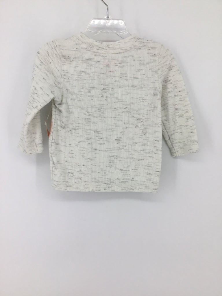 Cat & Jack Child Size 12 Months Gray Marbled Shirt - boys