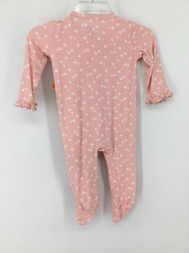 Little Me Child Size 3 Months Pink Sleepers