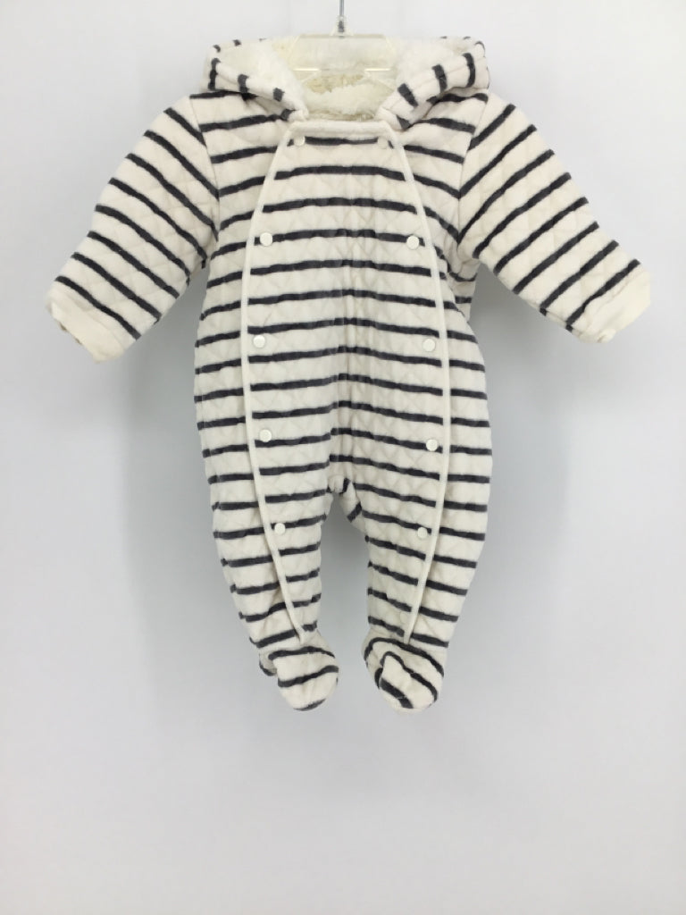 Nordstrom Child Size 3 Months Gray Stripe Outerwear - boys