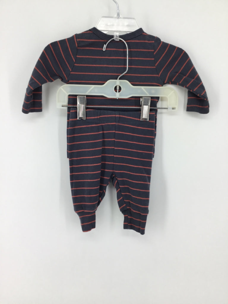 Just One You Made by Carters Child Size 3 Months Gray Stripe Outfit - boys