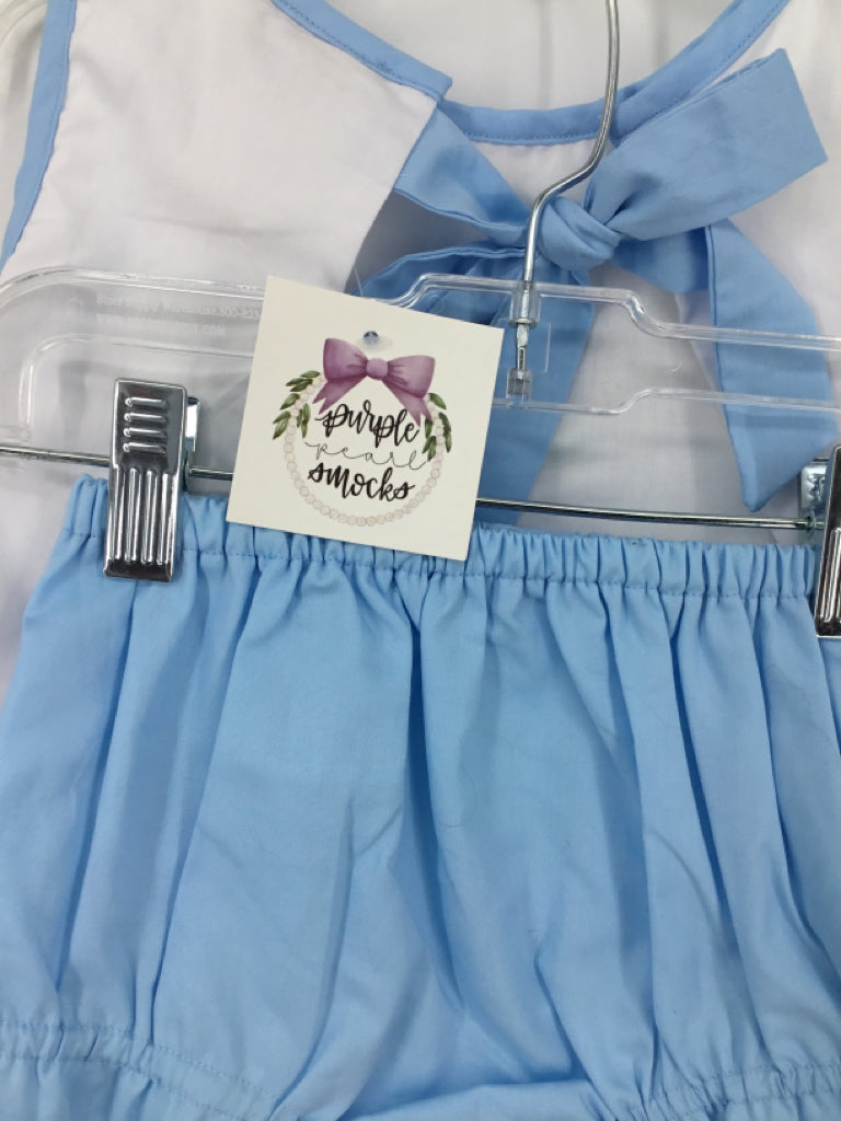 Purple Pearl Smocks Child Size 9 Months Blue Outfit - girls
