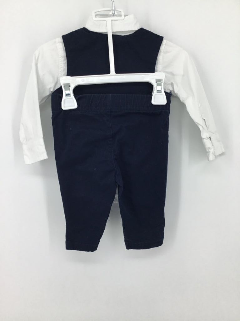 Andy & Evan Child Size 3-6 Months Navy Solid Suit - boys