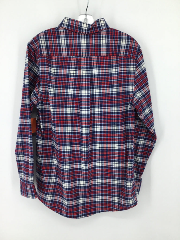 vineyard vines Child Size 12 Blue Plaid Shirt - boys