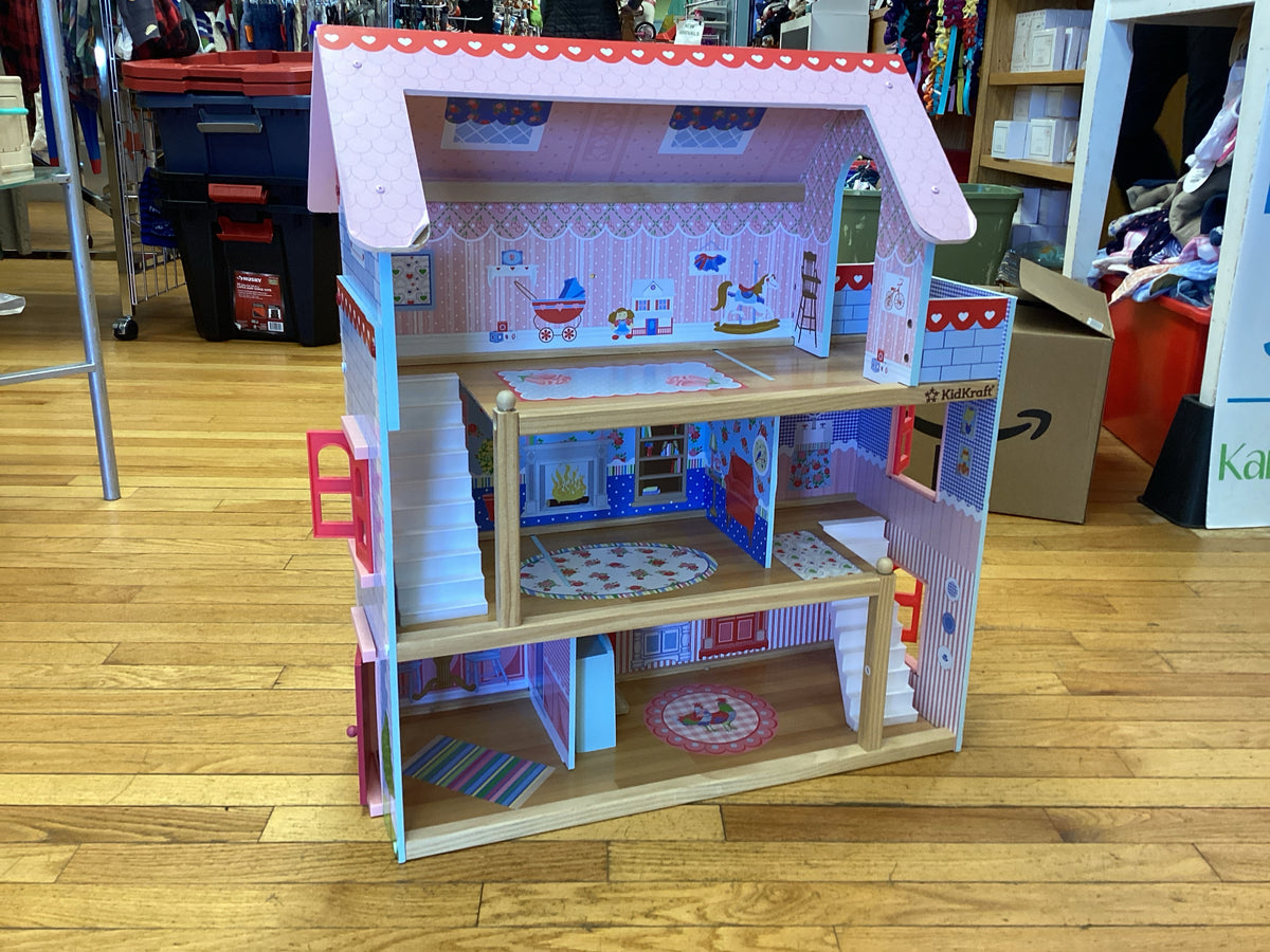 Kid Kraft Chelsea Doll Cottage Wooden Dollhouse