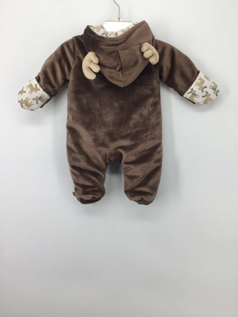 Just One You Made by Carters Child Size Newborn Brown Solid Outerwear - boys