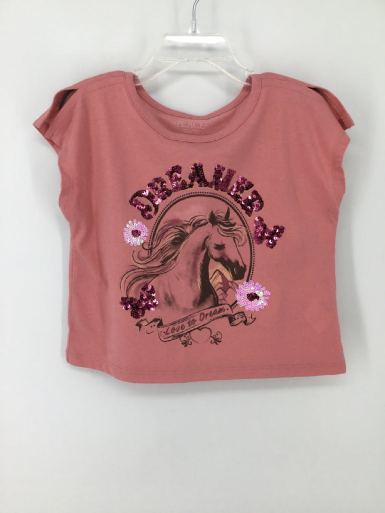 Childrens Place Child Size 4 Pink T-shirt - girls