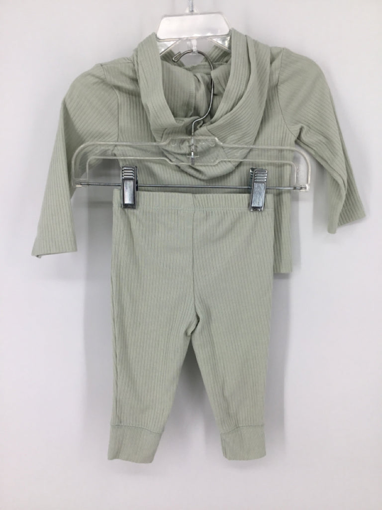 Carter's Child Size 6 Months Green Solid Outfit - boys
