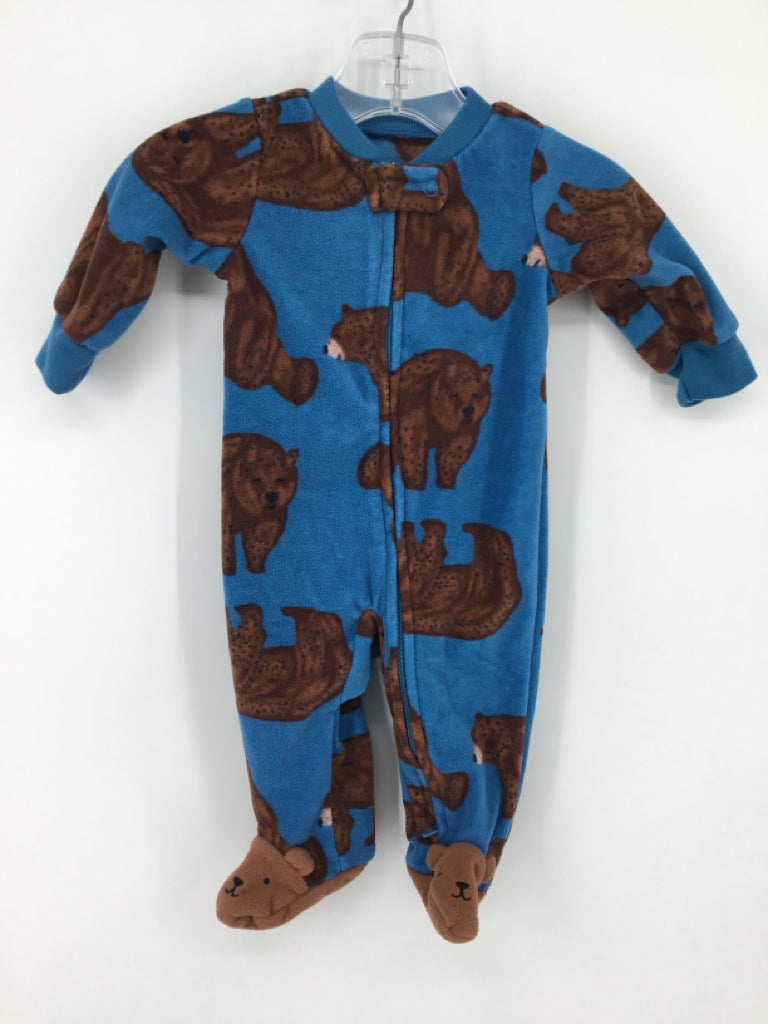 Carter's Child Size 3 Months Blue Sleepers