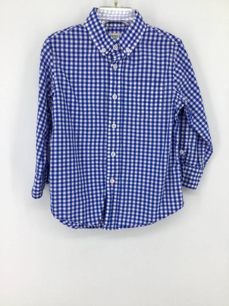 Crewcuts Child Size 3 Blue Gingham Shirt - boys