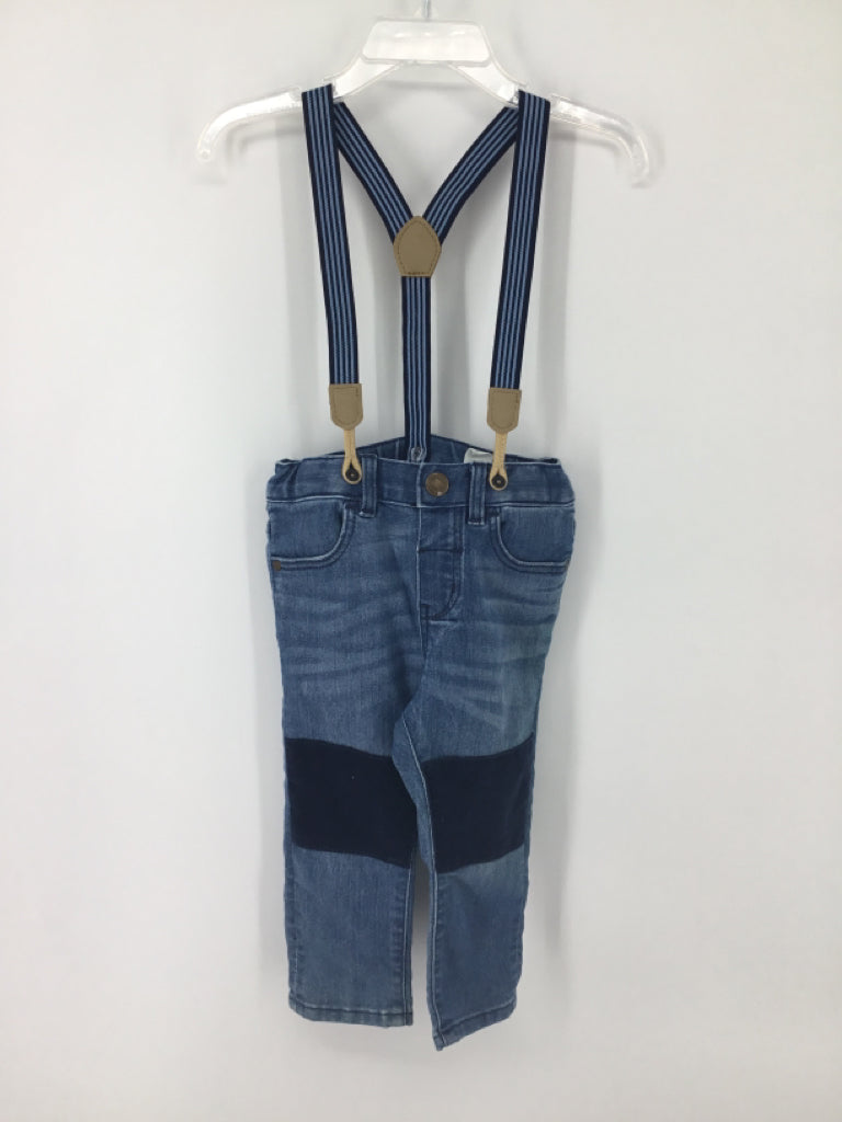 H & M Child Size 9-12 Months Blue Solid Jeans - boys