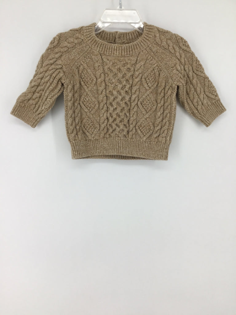 Baby Gap Child Size 3-6 Months Tan Solid Sweater - boys