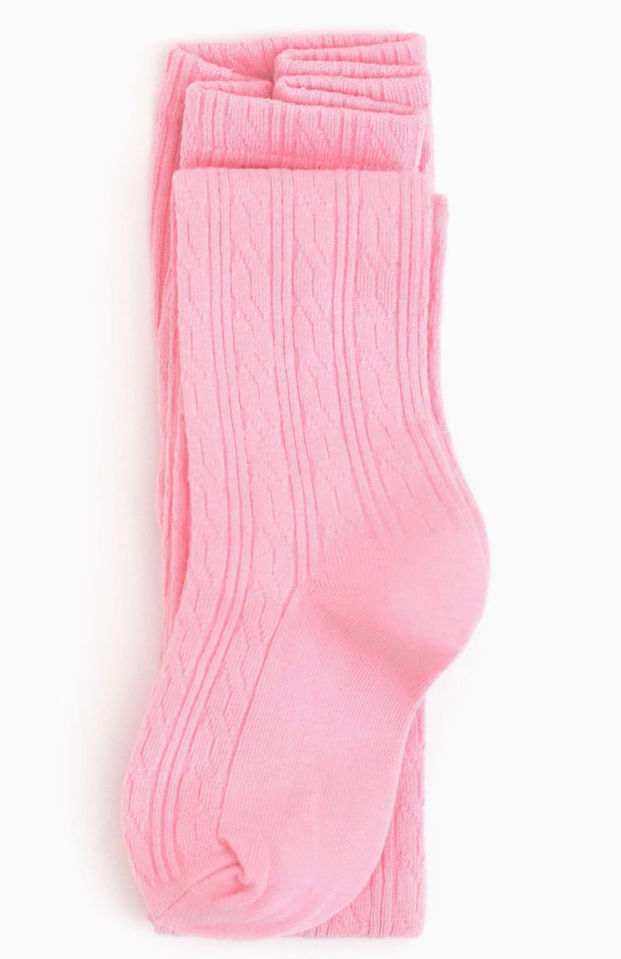 Size 5-6 Years Cable Knit Tights Blossom The Little Stocking Co
