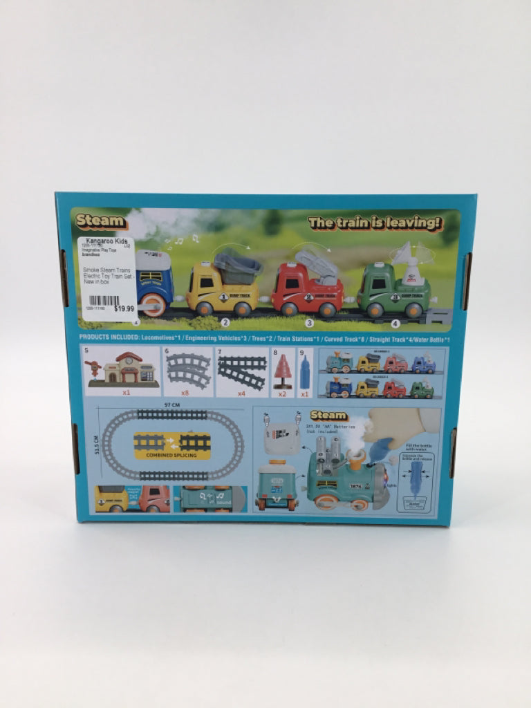 Smoke Steam Trains Electric Toy Train Set