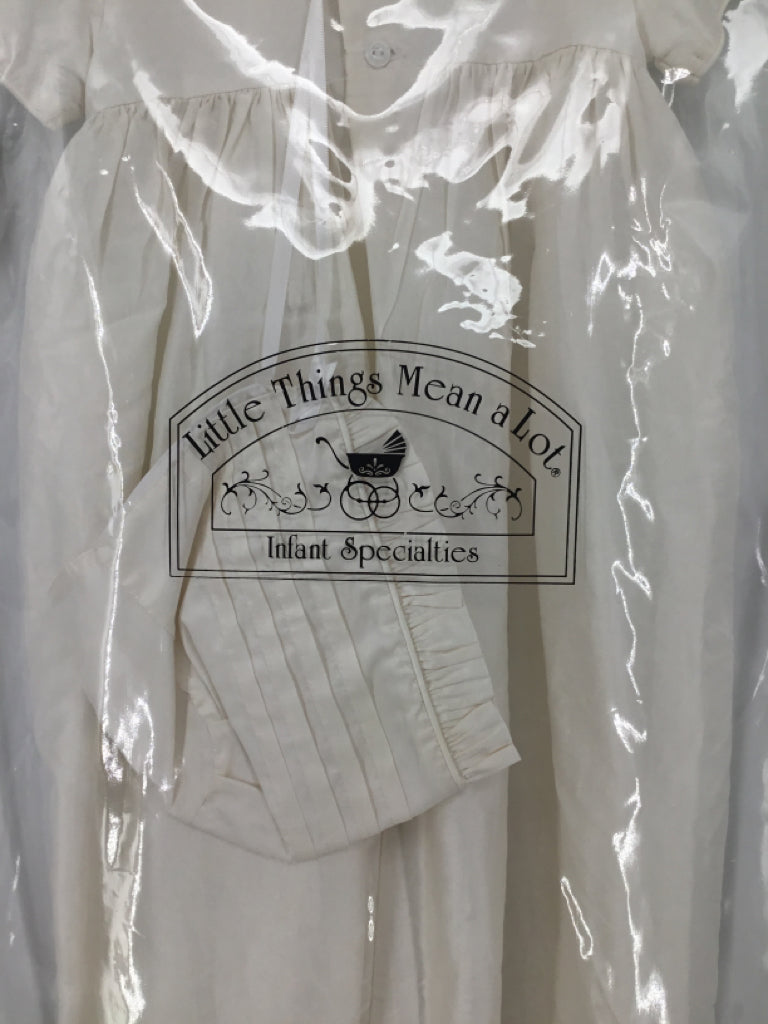 Little Things Mean a Lot Child Size 12 Months White Solid Outfit - boys