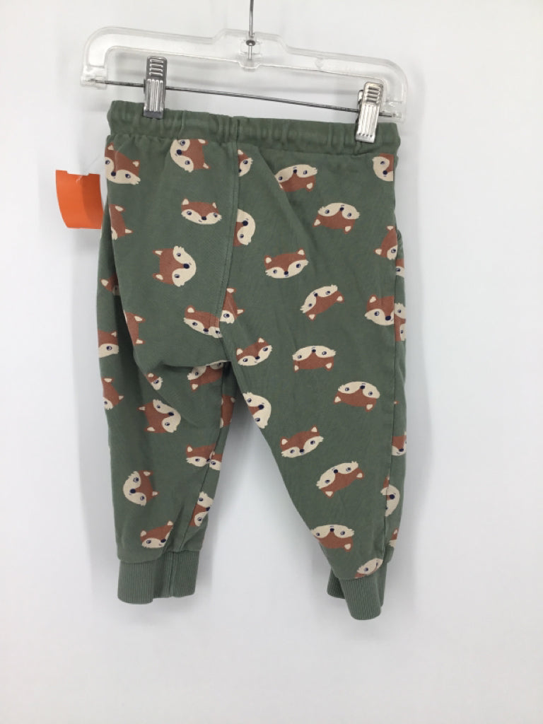 H & M Child Size 2 Green Print Pants - boys