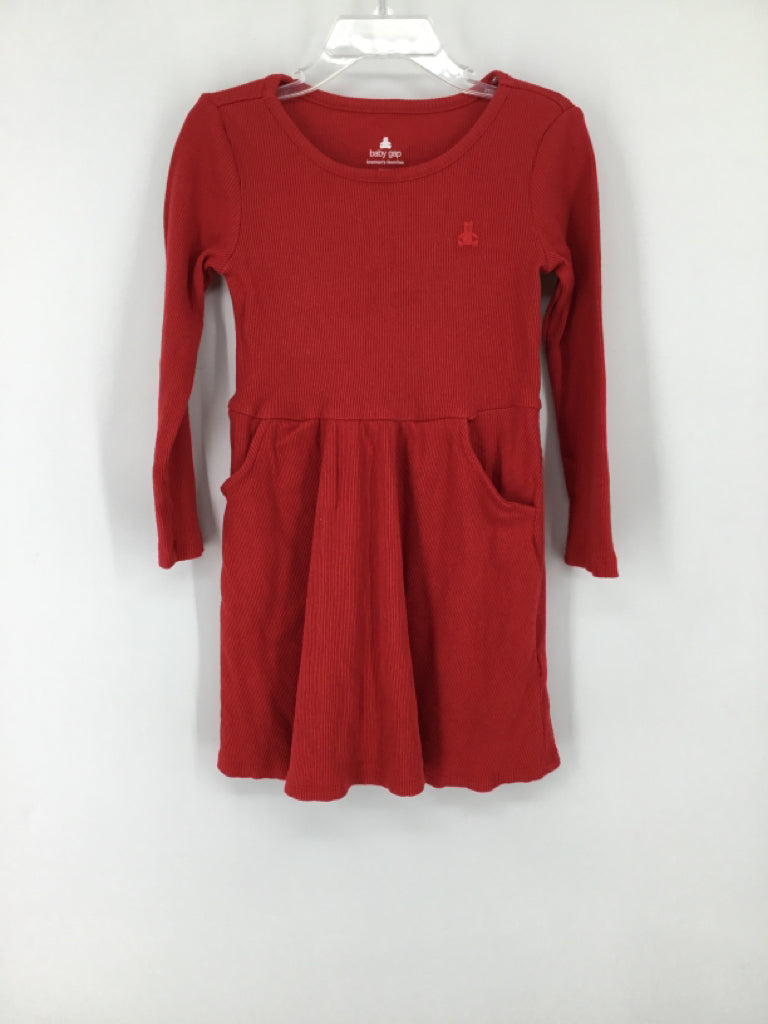 Baby Gap Child Size 4 Red Dress - girls