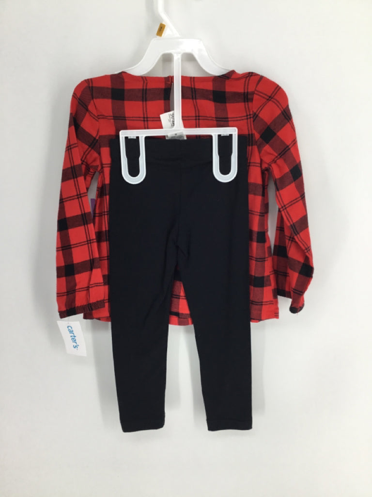 Carter's Child Size 3 Red Outfit - girls