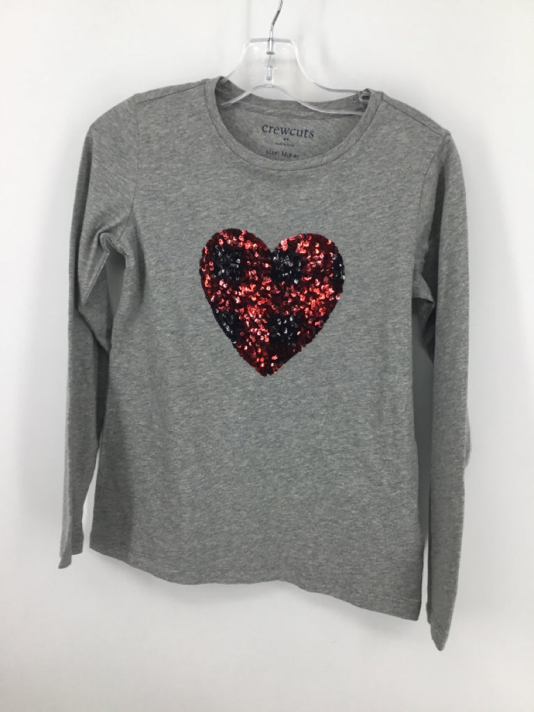 Crewcuts Child Size 8 Gray Valentine's Day T-Shirt