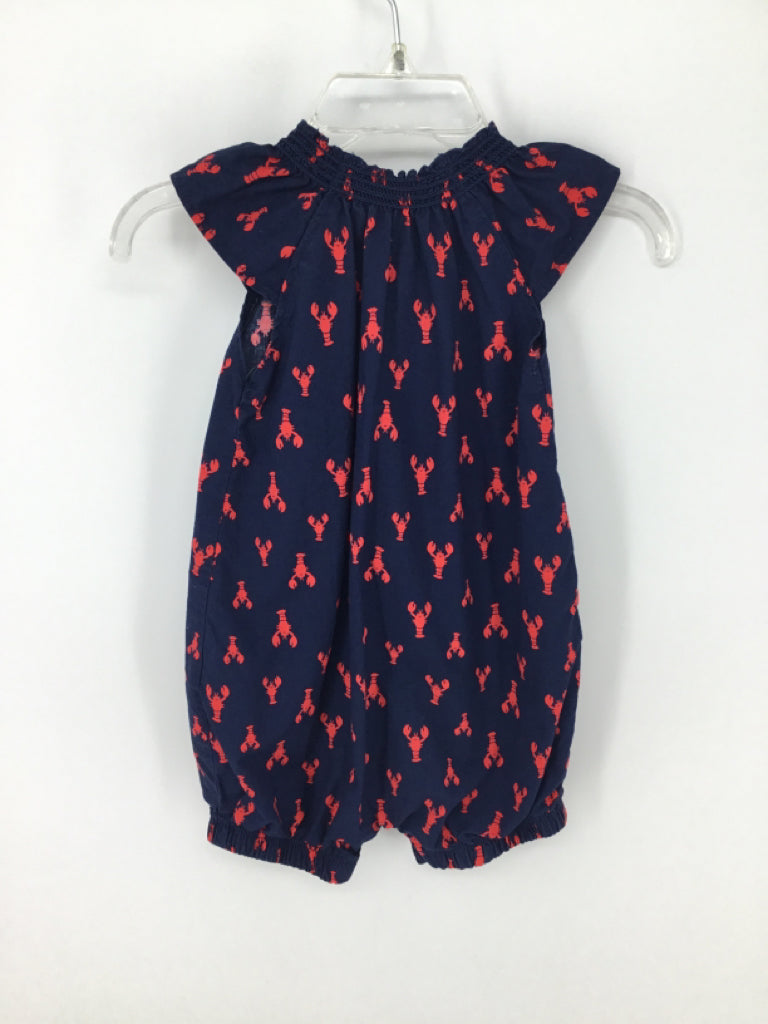 Just One You Made by Carters Child Size 6 Months Navy Outfit - girls