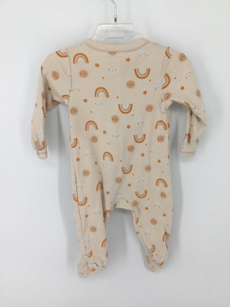 Old Navy Child Size 3-6 Months Tan Sleepers