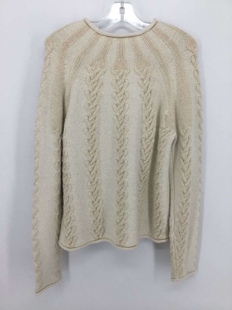 Crewcuts Child Size 10 Cream Sweater - girls