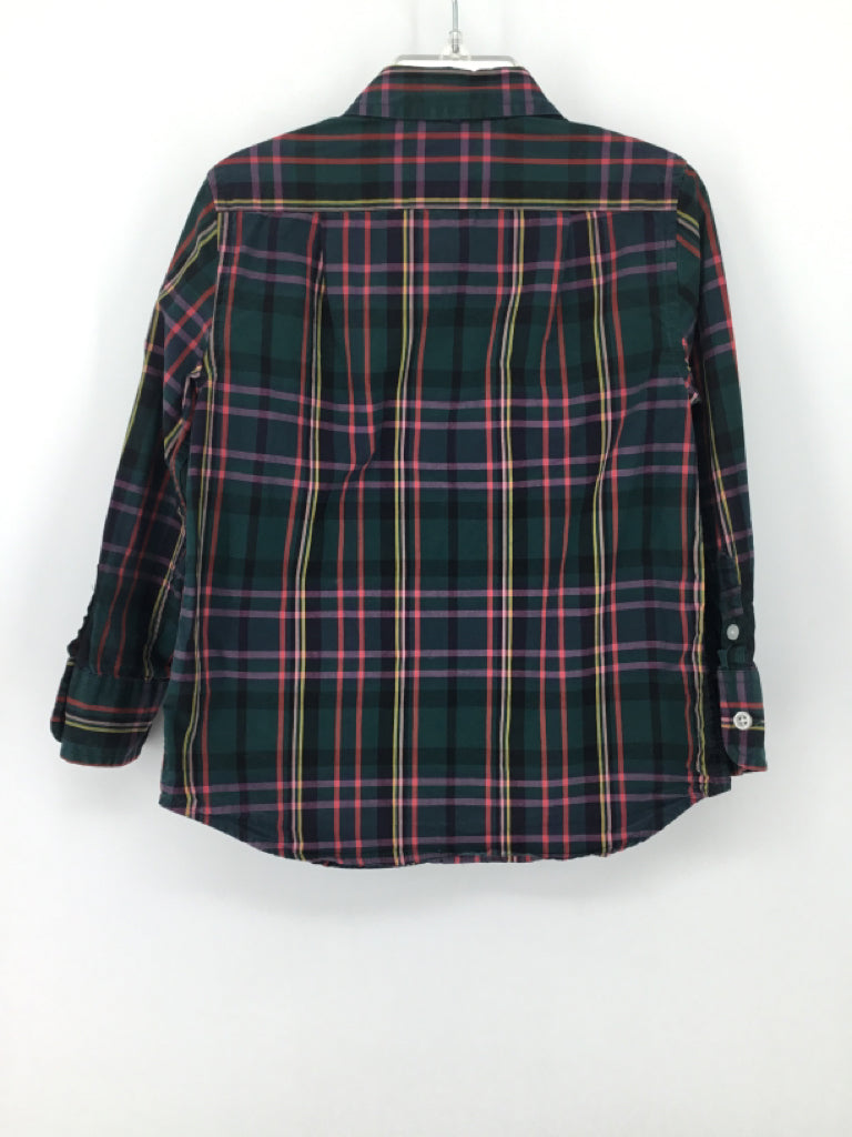 Crewcuts Child Size 3 Green Plaid Shirt - boys