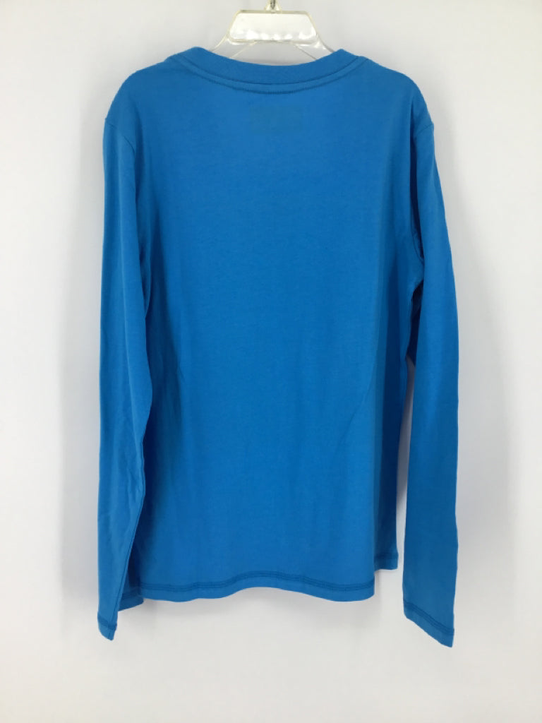 Eddie Bauer Child Size 7 Blue screen printed T-shirt - boys