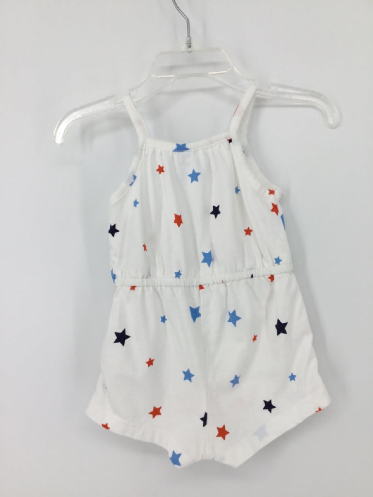 Old Navy Child Size 3-6 Months White Stars & Stripes Outfit