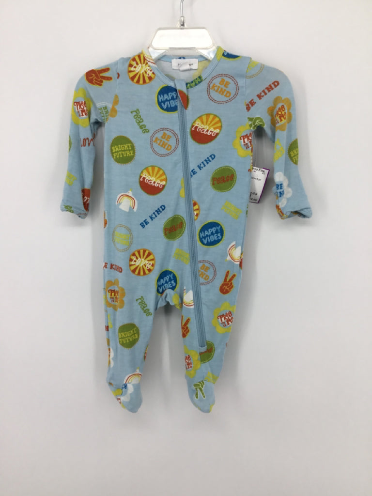 Angel Dear Child Size 0-3 Months Blue Sleepers