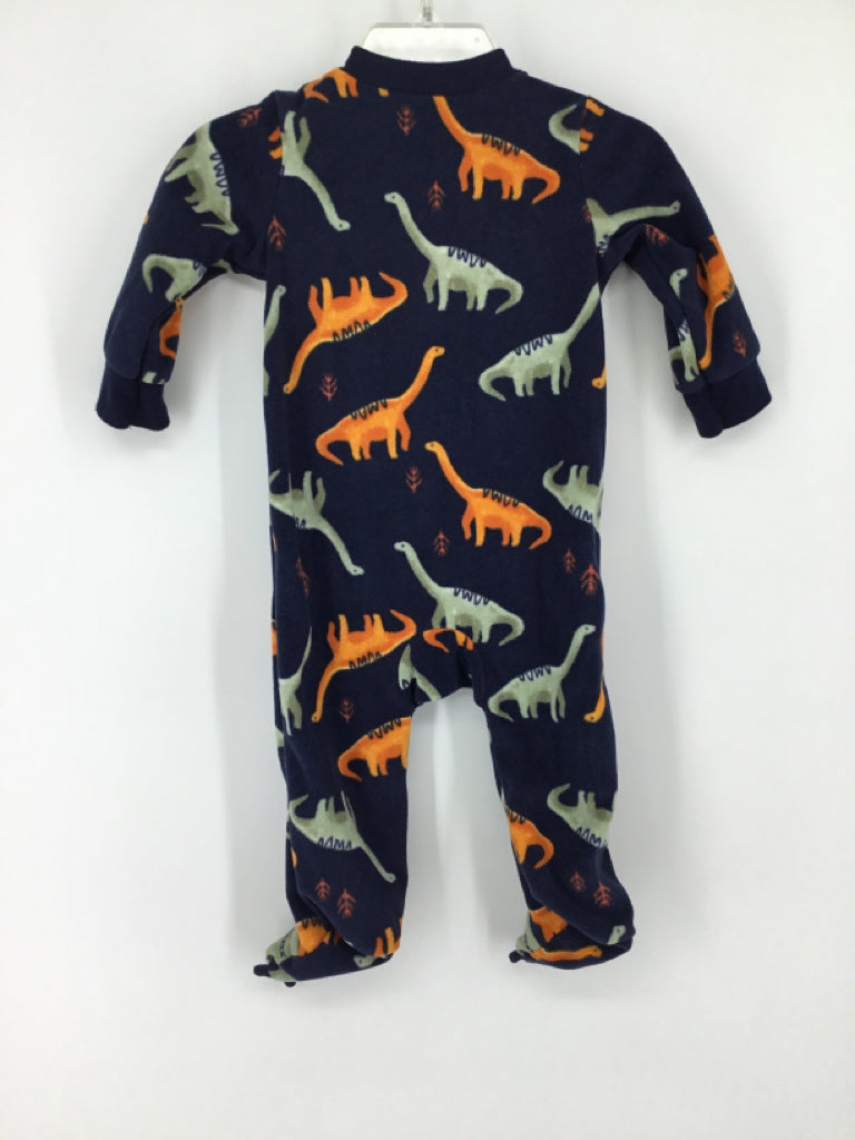 Child of Mine Child Size 3-6 Months Navy Sleepers