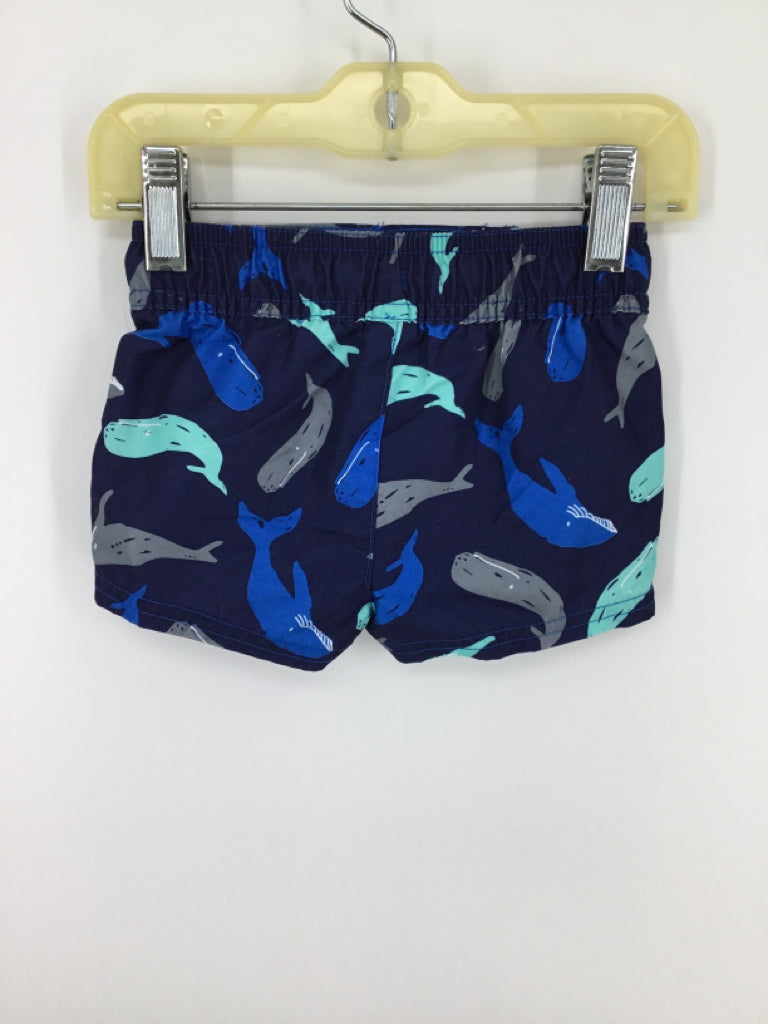 Cat & Jack Child Size 3-6 Months Navy Print Shorts - boys