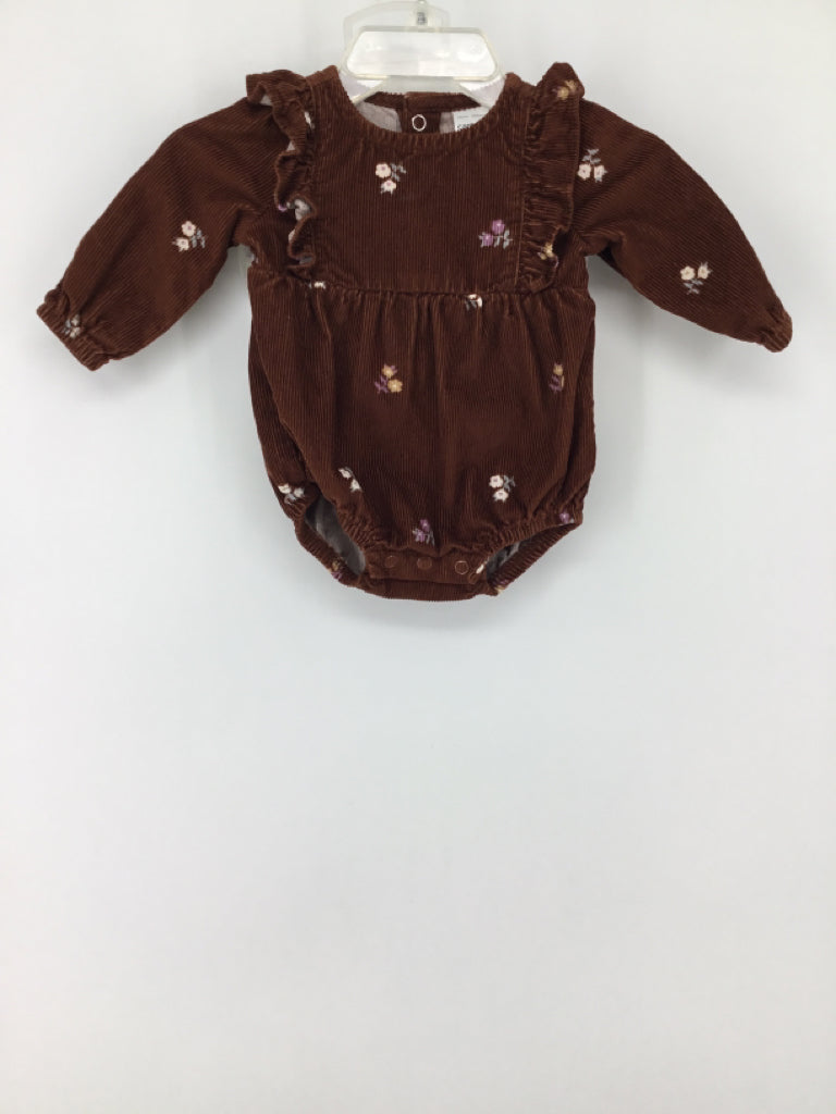 Carter's Child Size Newborn Brown Onesie