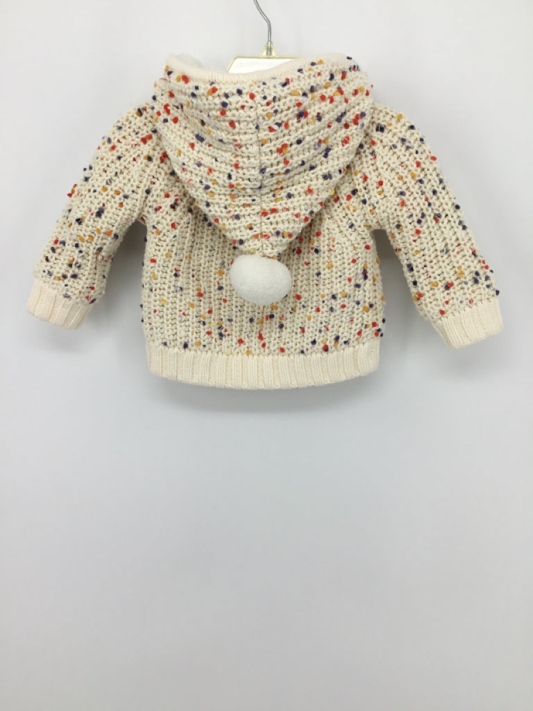 Hanna Andersson Child Size 6-12 Months Cream Speckled Sweater - boys
