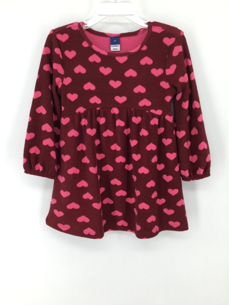 Old Navy Child Size 2 Burgundy Dress - girls
