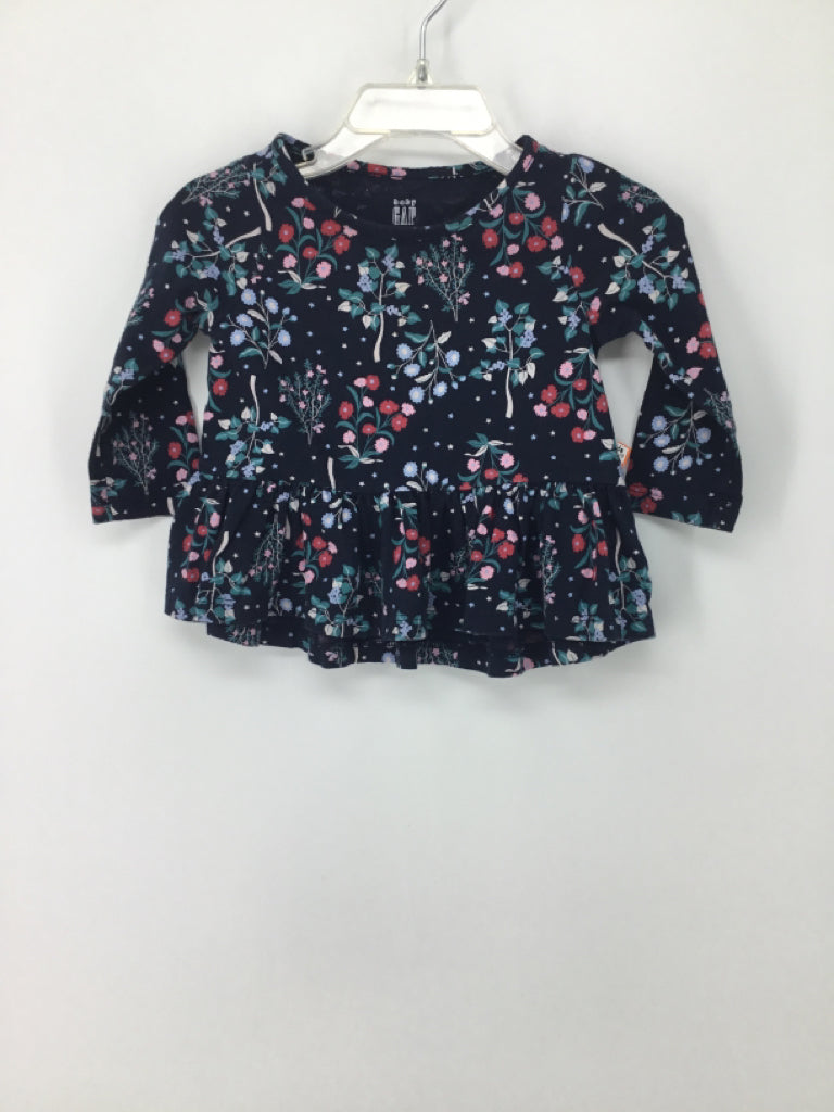 Baby Gap Child Size 6-12 Months Navy Shirt - girls