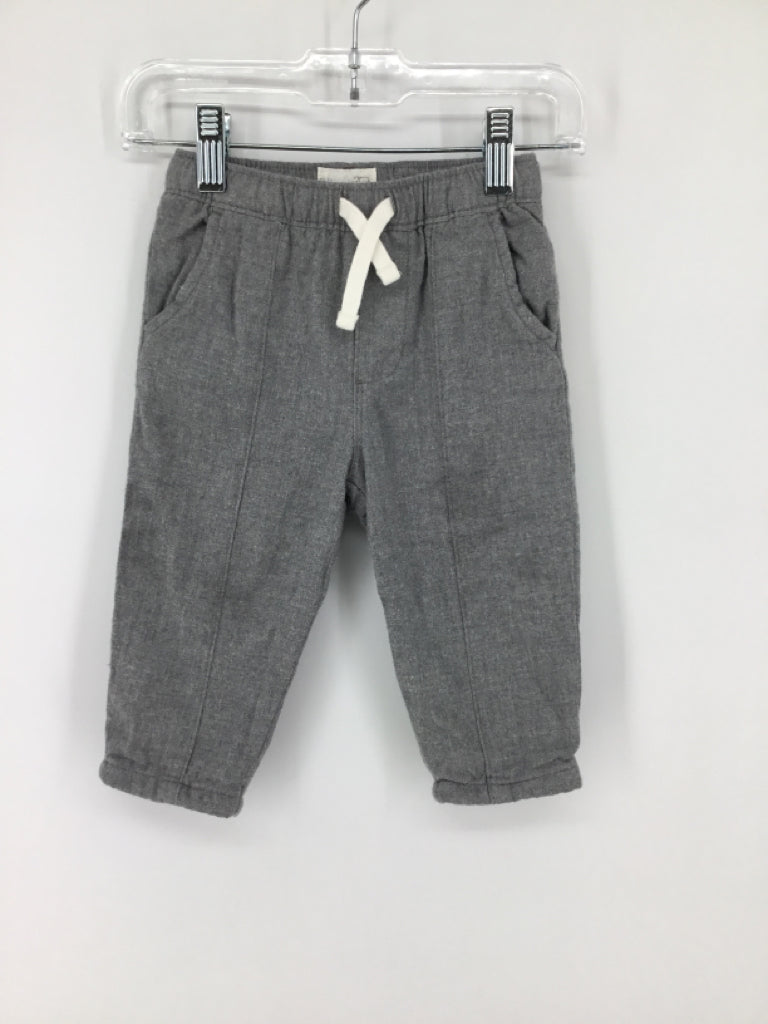 Little Planet Child Size 12 Months Gray Solid Pants - boys
