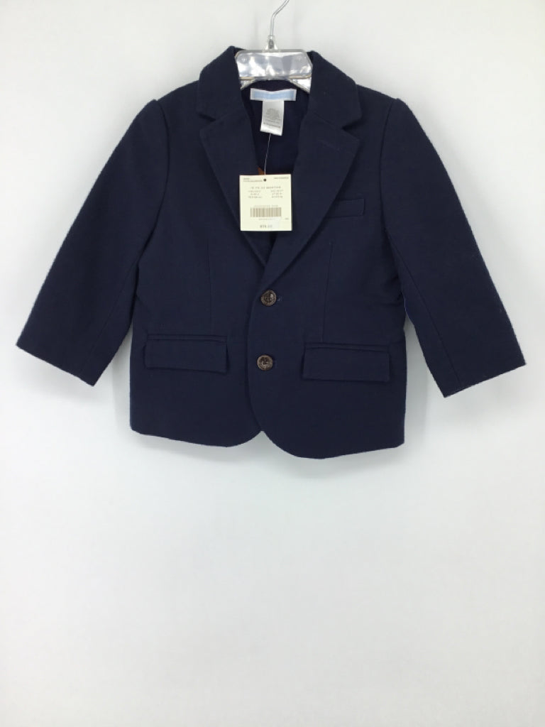 Janie and Jack Child Size 18-24 Months Navy Solid Blazer - boys
