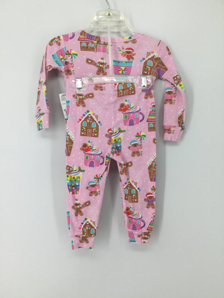 Childrens Place Child Size 9-12 Months Pink Christmas Pajamas