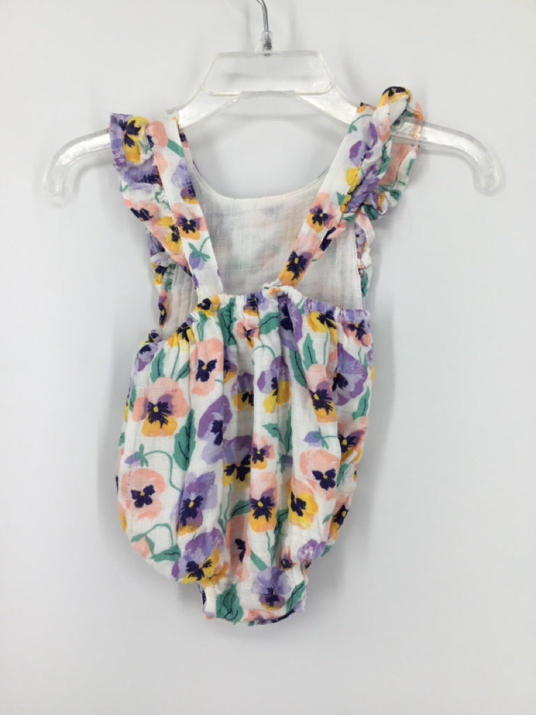 Angel Dear Child Size 3-6 Months Purple Outfit - girls