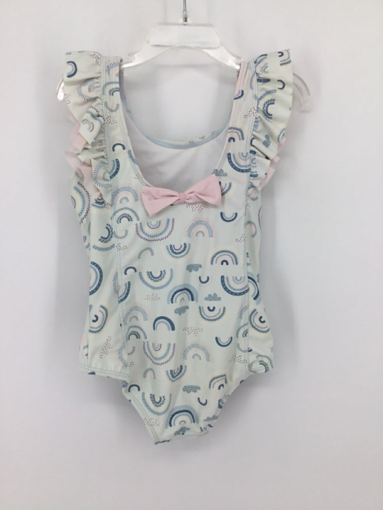 Ruffle Butts Child Size 5 Blue Swimwear - girls