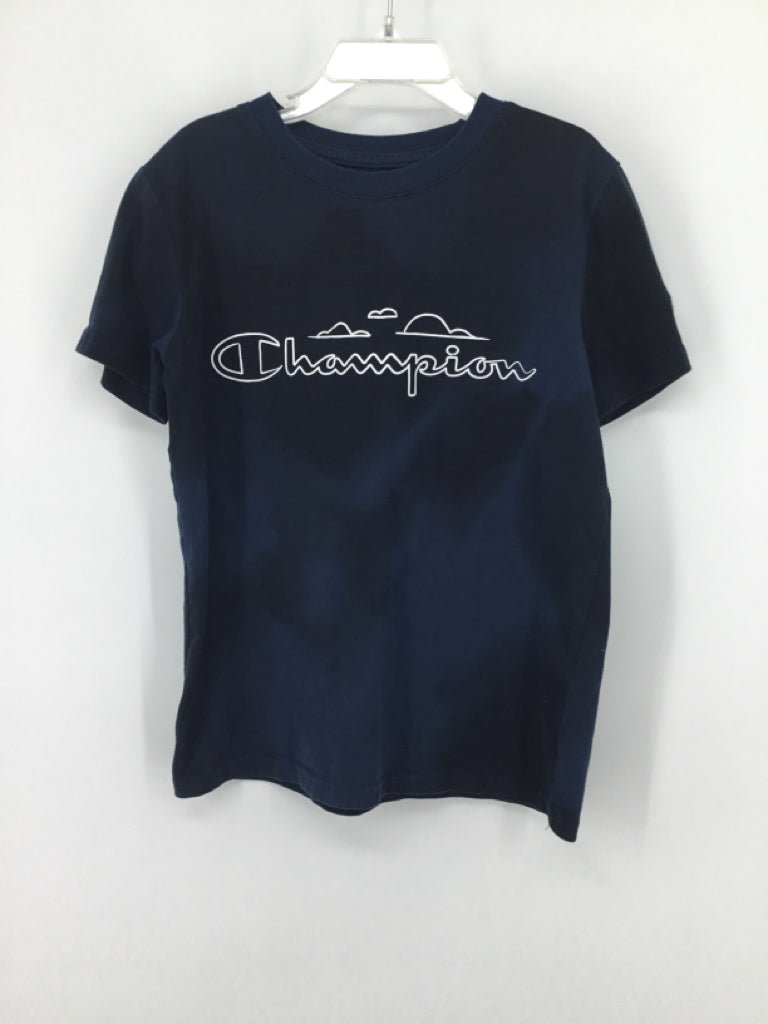 Champion Child Size 6 Blue screen printed T-shirt - boys