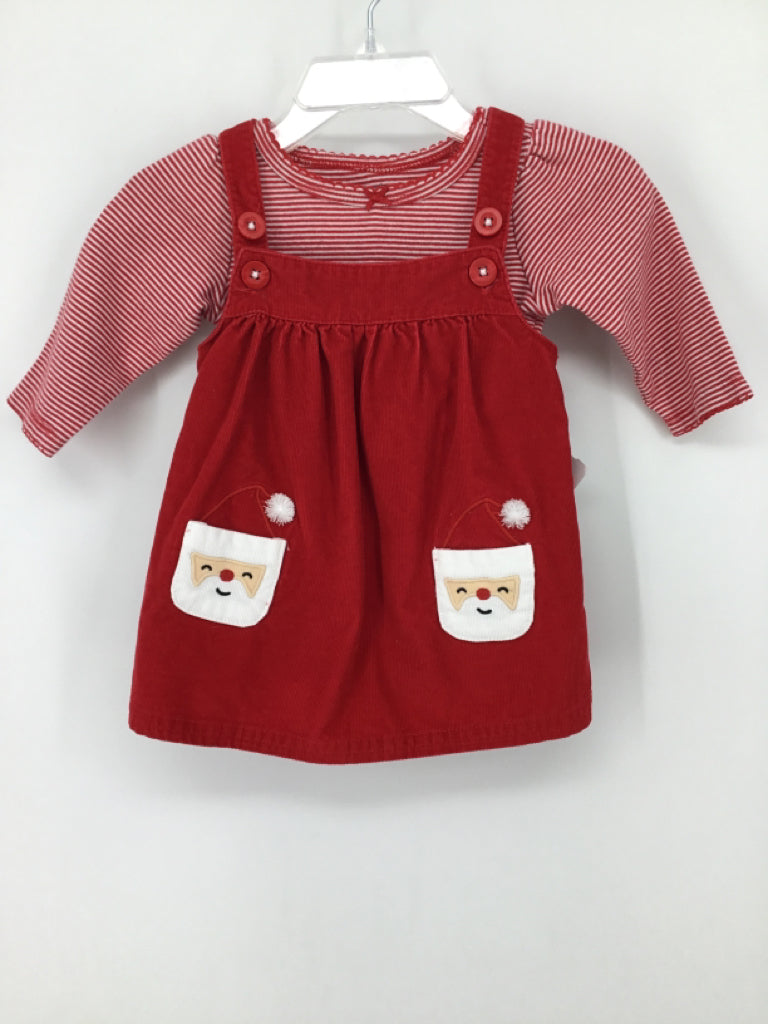 Carter's Child Size 3 Months Red Christmas Dress