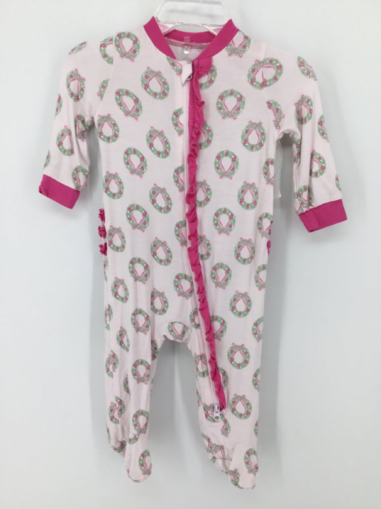 Milkberry Child Size 0-3 Months Pink Christmas Sleeper