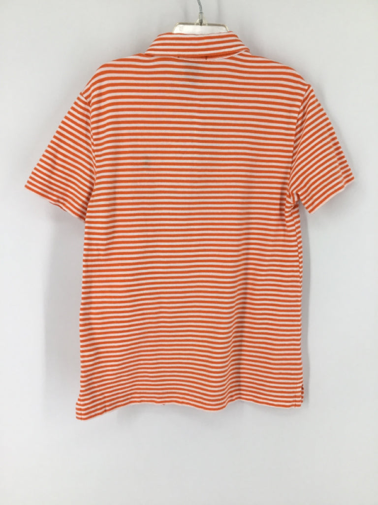 Ralph Lauren Child Size 5 Orange Stripe Shirt - boys