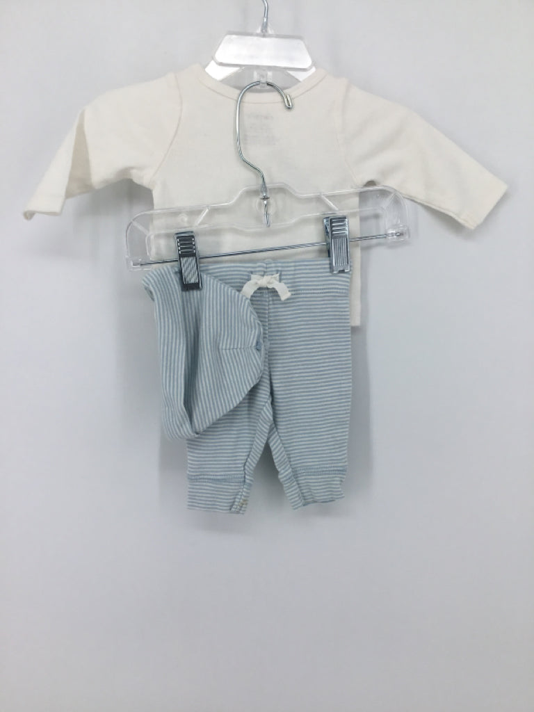Carter's Child Size Newborn Blue screen printed Outfit - boys