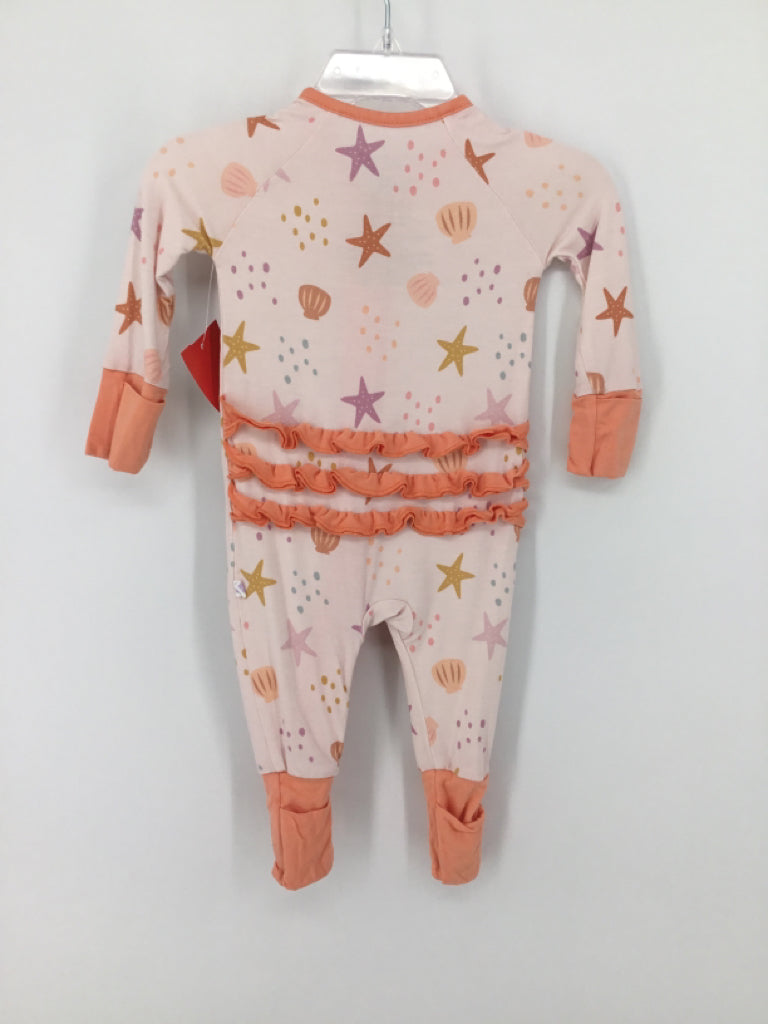 Poppy Kids Co. Child Size 0-3 Months Peach Pajamas - girls
