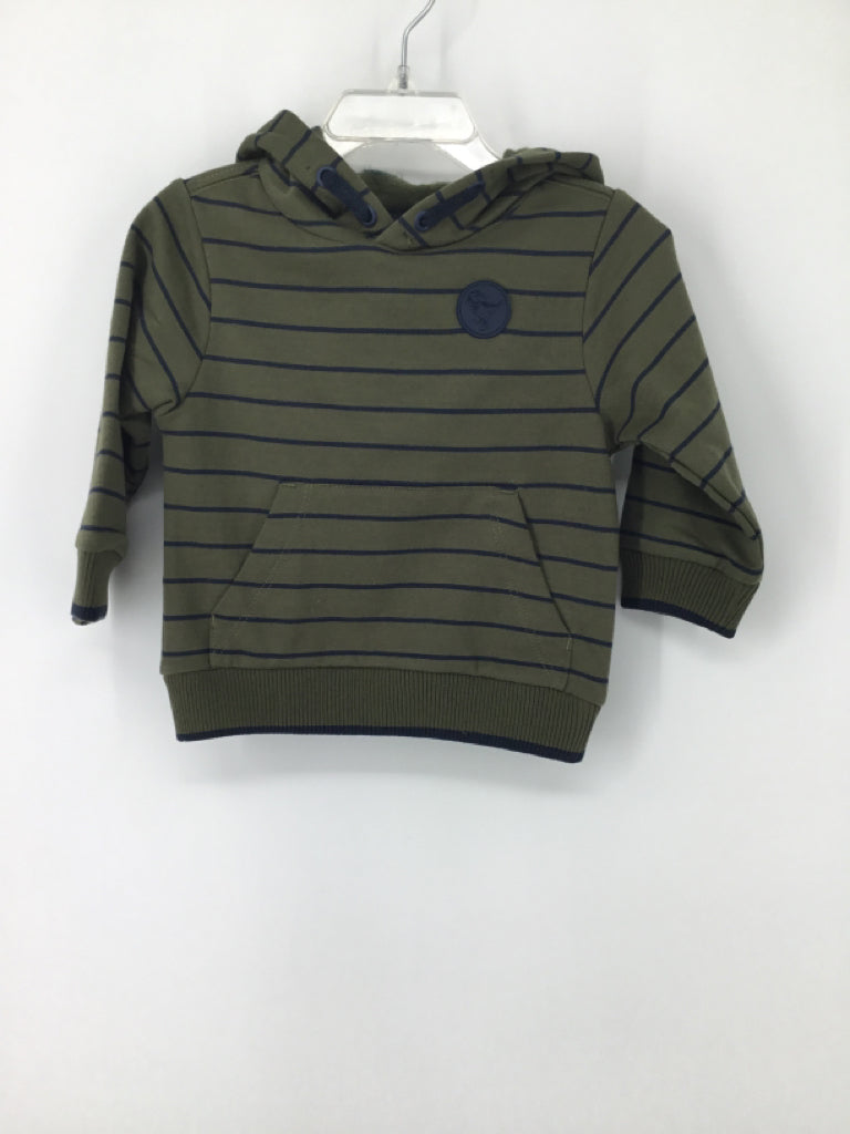 Aspen Kids Child Size 12 Months Green Stripe Sweatshirt - boys