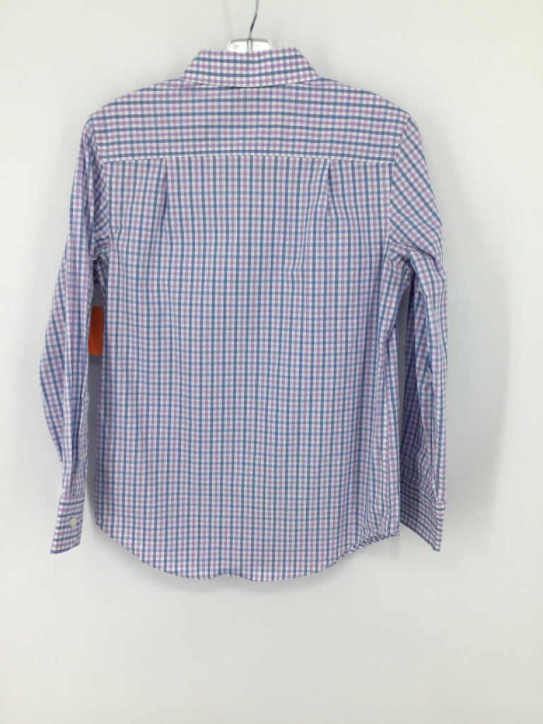 Crewcuts Child Size 8 Purple Gingham Shirt - boys