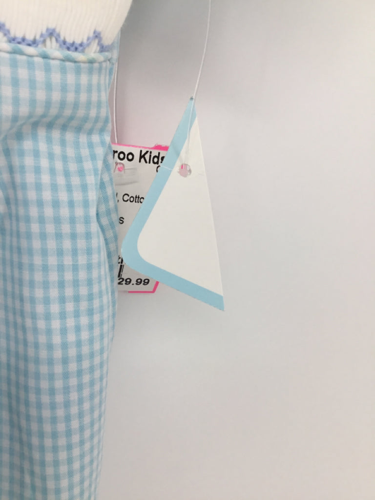 Petit Bebe Child Size 6 Months Blue smocked Outfit - boys